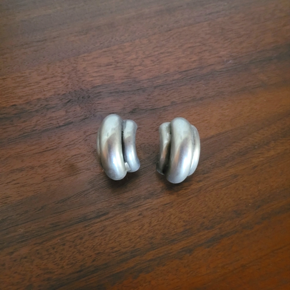 Mexican/Southwestern Chunky Sterling Silver Earrings